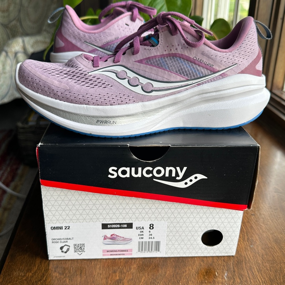 Saucony Women's Omni 22 Running Shoes - orchid/cobalt